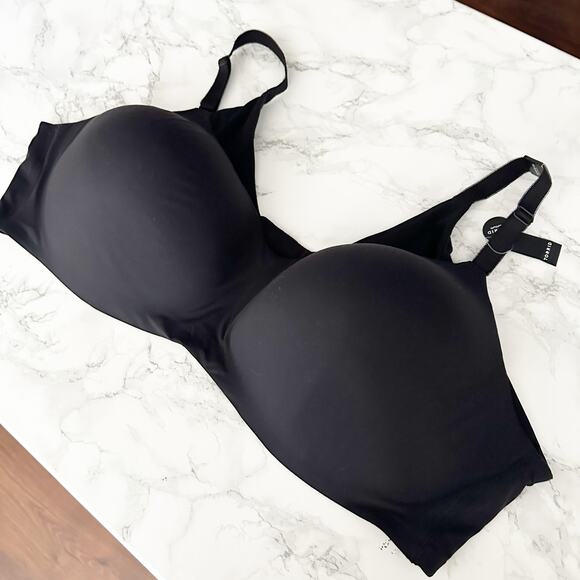 Torrid‎ Everyday Wire Free Lightly Lined Molded Bra Rich Black Size 52D NEW - Picture 3 of 13